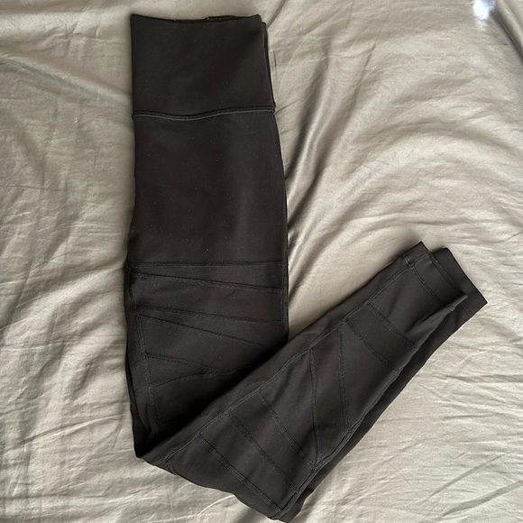 Women’s Lululemon Wunder Under Pant (Hi-Rise) Tech Mesh, 28” inseam, Size 8 - Picture 1 of 5